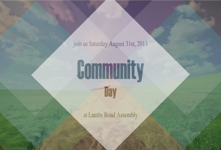 Lambs Road Community Day Side 1